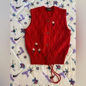vintage embroidered vest